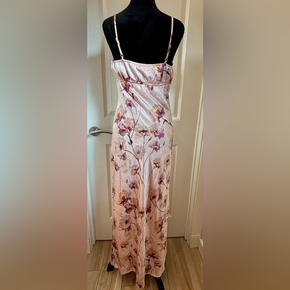 NWT Thirty Thirty Floral blush pink maxi dress with lace shrug - S - Picture 4 of 12